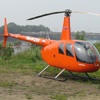 В Канске вертолет приземлился рядом с жилым домом
