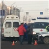 На ул. Киренского произошло ДТП с машиной скорой помощи (видео)