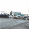 Причиной пробки в Советском районе Красноярска стали сразу две аварии