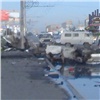 Пассажир и водитель погибли при столкновении BMW со столбом в Красноярске (видео)