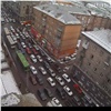 Центр Красноярска парализовали пробки