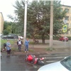 На ул. Маерчака в Красноярске сбили мотоциклиста (видео)