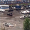 Утренний ливень стал причиной заторов в Красноярске (видео)