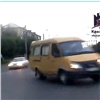 Опубликовано видео аварии на ул. Высотной с участием «ГАЗели» и автобуса