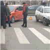 Красноярский водитель дважды попал в ДТП на одном перекрестке (видео)