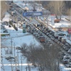 В последний рабочий день года Красноярск встал в многокилометровых пробках