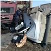 На трассе в Красноярском крае МАЗ сорвал кабину другого МАЗа (видео)