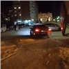 Водитель проехал вдоль ледового городка в Железногорске и получил штраф (видео)