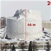 «Пятнадцатиэтажку можно построить»: в Красноярске подсчитали количество убранного снега 