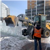 «Сейчас для нас важно исключить возможные подтопления»: в Красноярске продолжается уборка дворов от снега