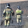 В Красноярске пожарные первый раз за сезон тушили горящую траву