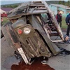 В Красноярском крае пьяный водитель УАЗа без прав отправил иномарку в кювет