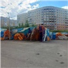 На подпорной стене в Черемушках нарисовали достопримечательности Красноярска