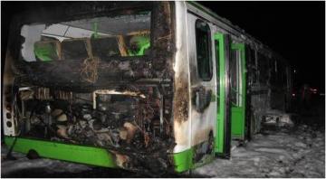В Красноярском крае сгорел рейсовый автобус