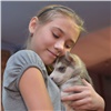 Путин подарил хакасской школьнице щенка хаски
