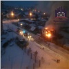 В красноярской Николаевке сгорел коттедж (видео)