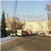 ДТП с автобусом и троллейбусом заблокировало улицы в Октябрьском районе Красноярска