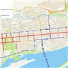 Представлены схемы перекрытий и объездов красноярских улиц на 9 Мая