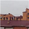 В Абакане с крыши многоэтажки сняли неадекватного мужчину (видео)