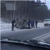 На ачинской трассе погибла женщина-водитель (видео)