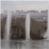 Речные фонтаны Красноярска будут работать круглый год (видео)