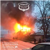 В Ачинске загорелся офисный центр (видео)