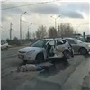 «Гениальная развязка»: на Енисейском тракте столкнулись два автомобиля, есть пострадавшие (видео)