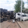 КамАЗ повредил 12 автомобилей на Пограничников в Красноярске (видео)