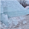 «Находиться на территории небезопасно»: в Красноярске закрыли ледовый городок на Татышеве