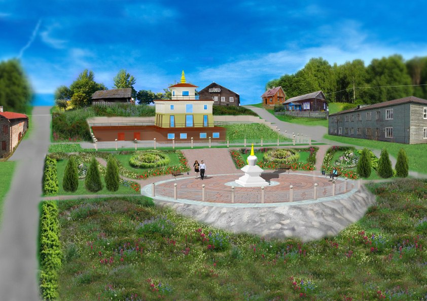 Красноярские буддисты планируют построить в Покровке ступу Просветления